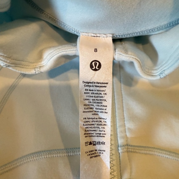 Lululemon Define Jacket Luon Sheer Blue - Size 8 - Picture 5 of 5